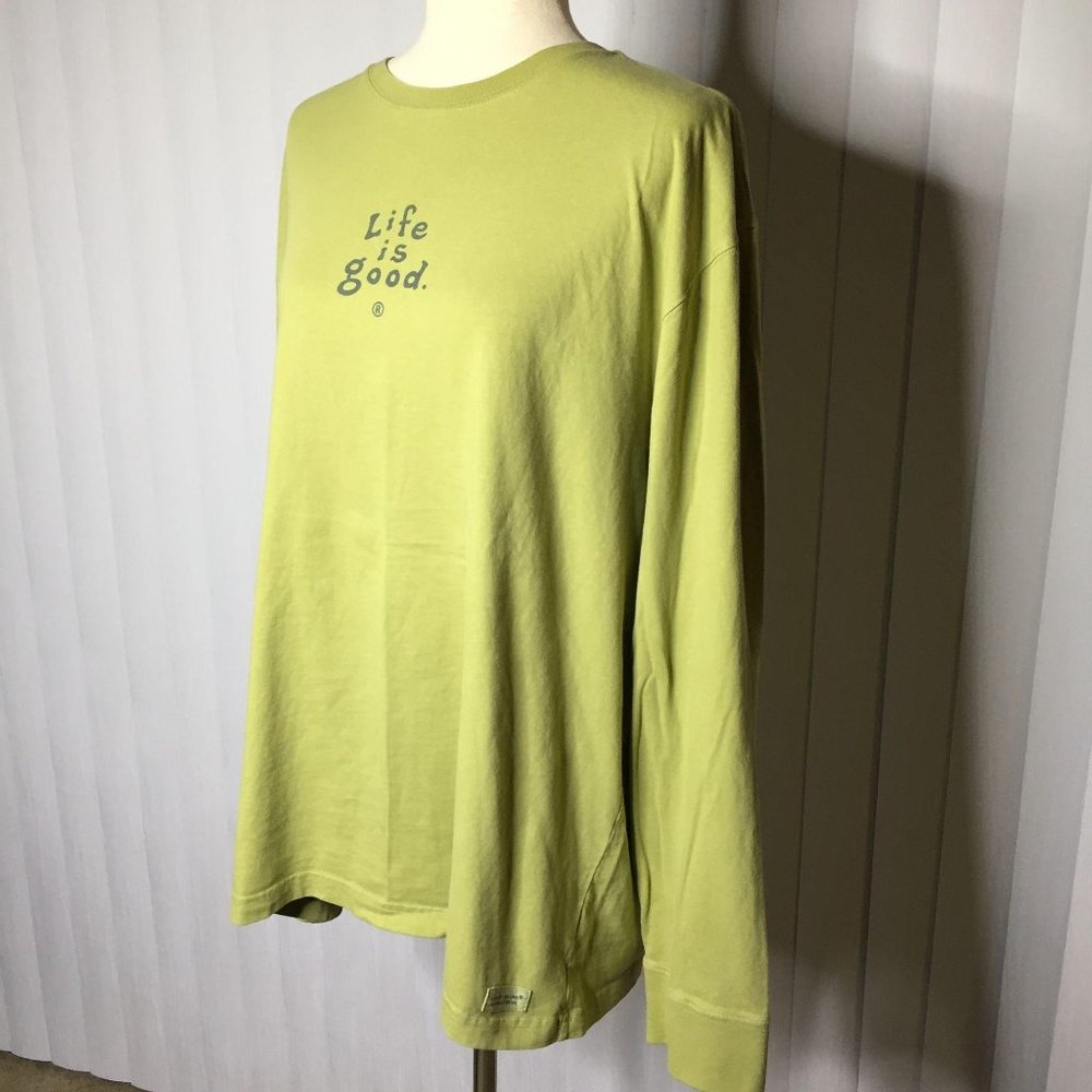Life is Good green vintage crusher tee, XL